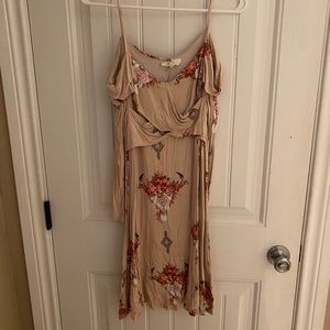Boho long sleeve dress